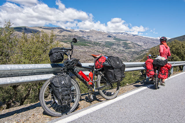 Bicycle touring in Sierra Nevada
