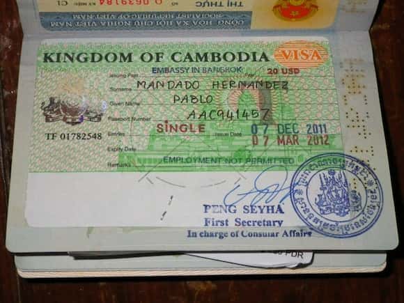 VISA from the Cambodian embassy on Bangkok