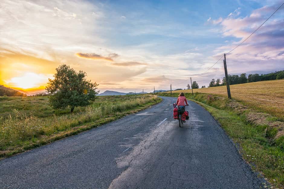 Cycling from France to Italy through the Alps