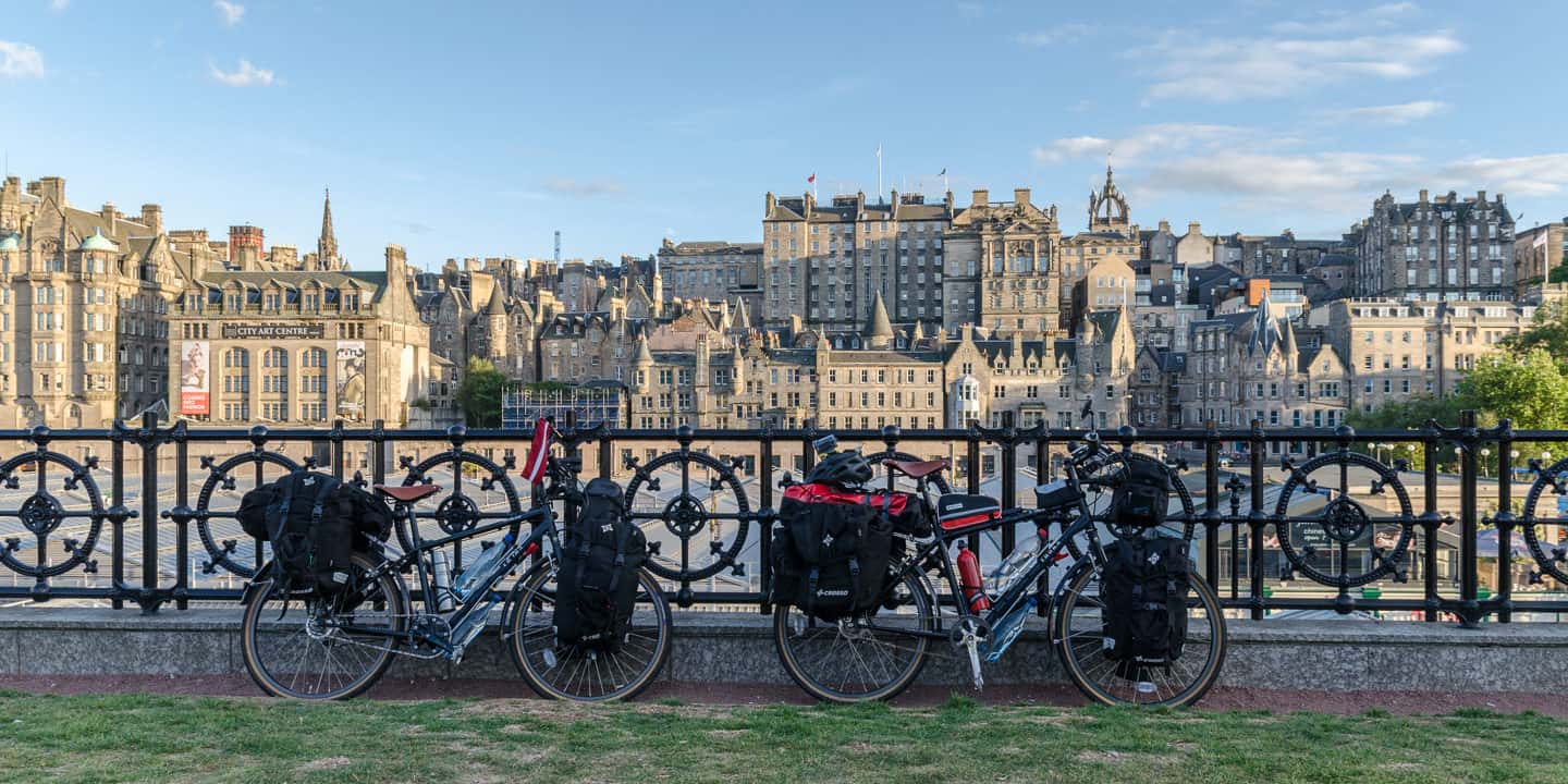 Cycling route through Scotland