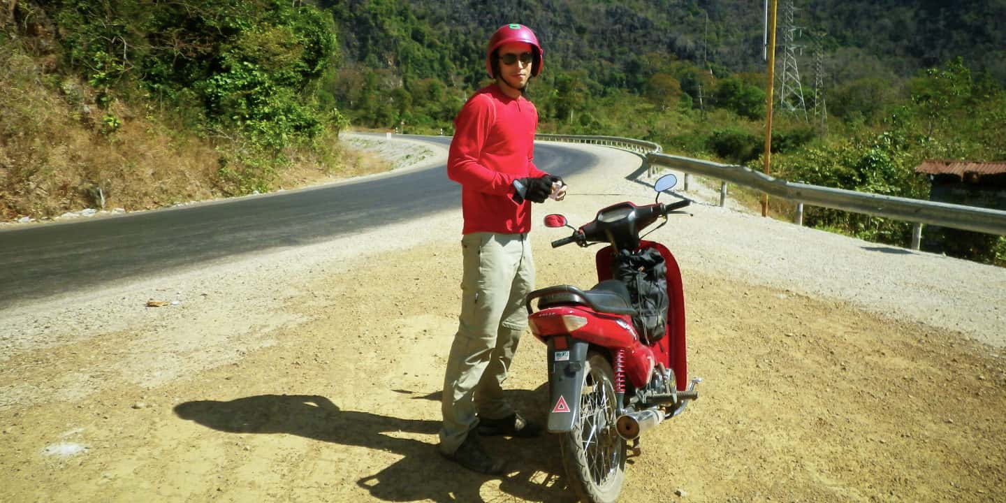 Starting the Laos Loop on a motorbike