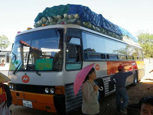 The bus that took us to Tha Khaek