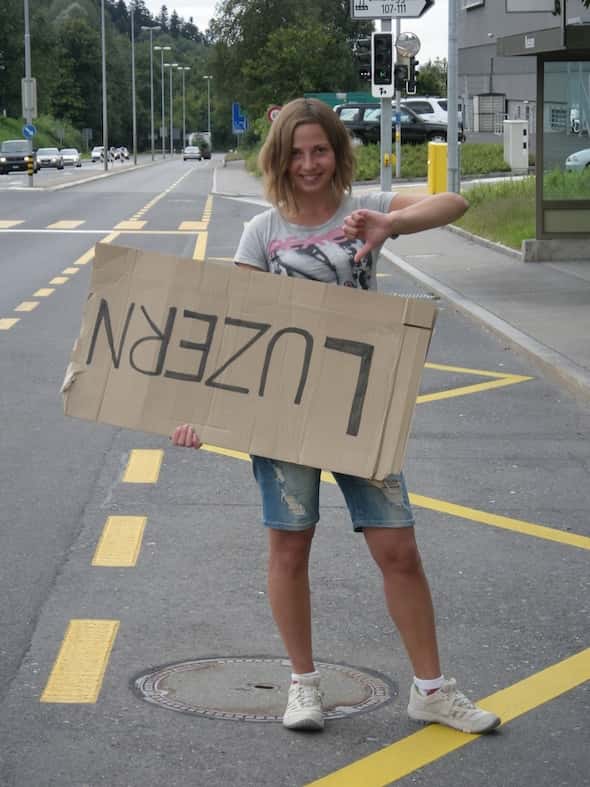 Hitchhiking to Lucerne