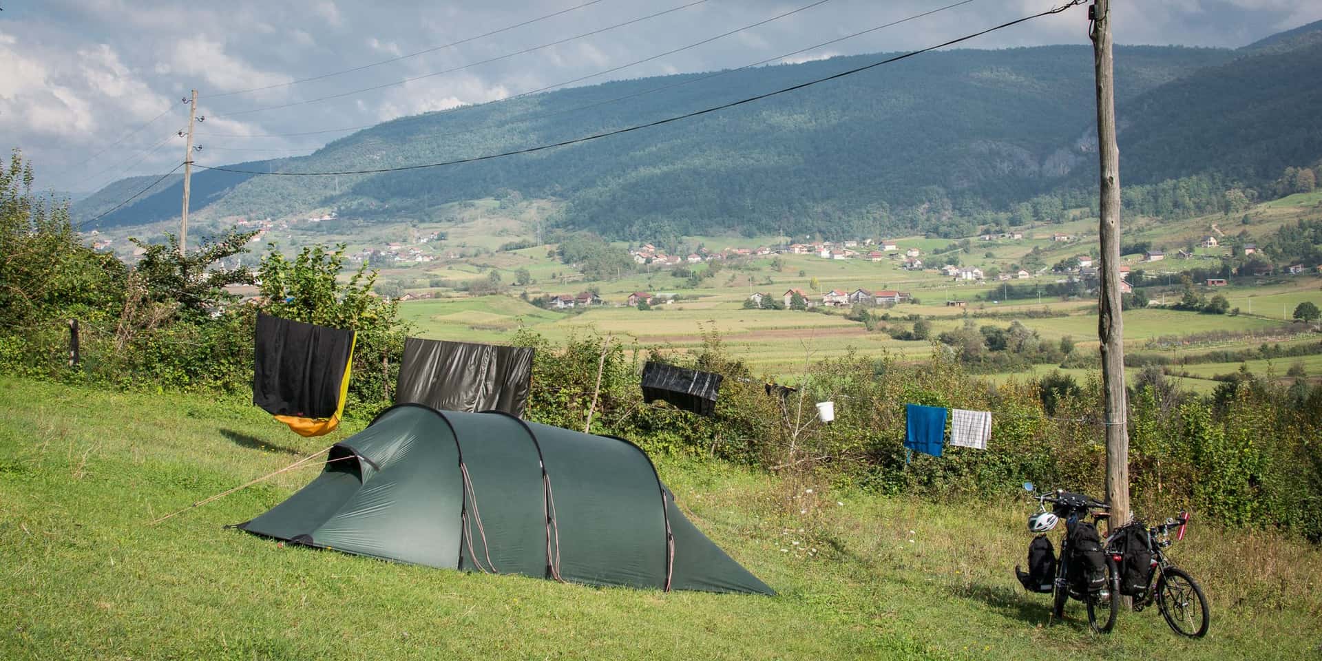 Wild camping in Bosnia
