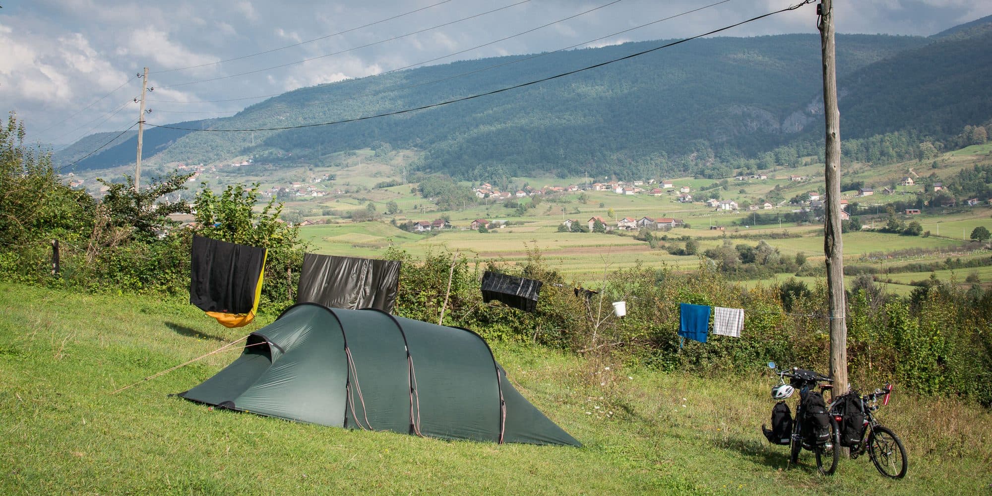 Wild camping in Bosnia