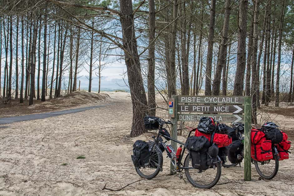 The French dunes by bike in the Landes