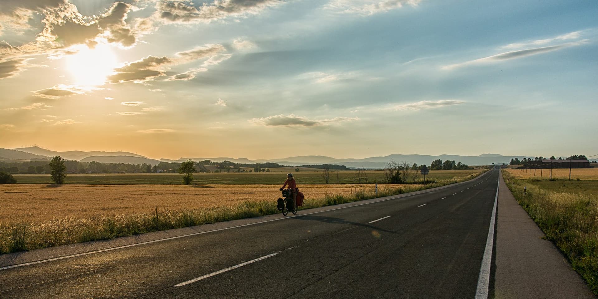 Cycling on a long journey