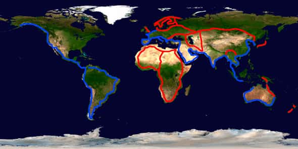 Possible bicycle route across all five continents