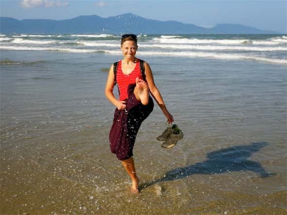 Ilze on China Beach