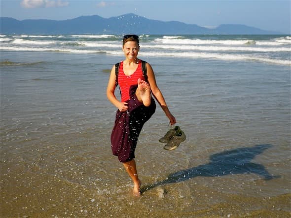 Ilze on China Beach
