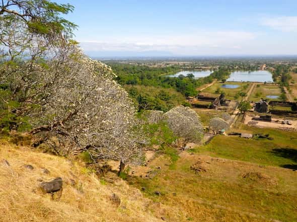 Wat Phou seen from the top