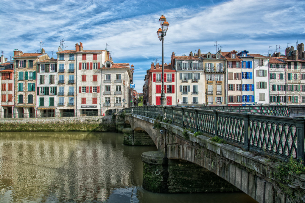 Beautiful riverside in Bayonne