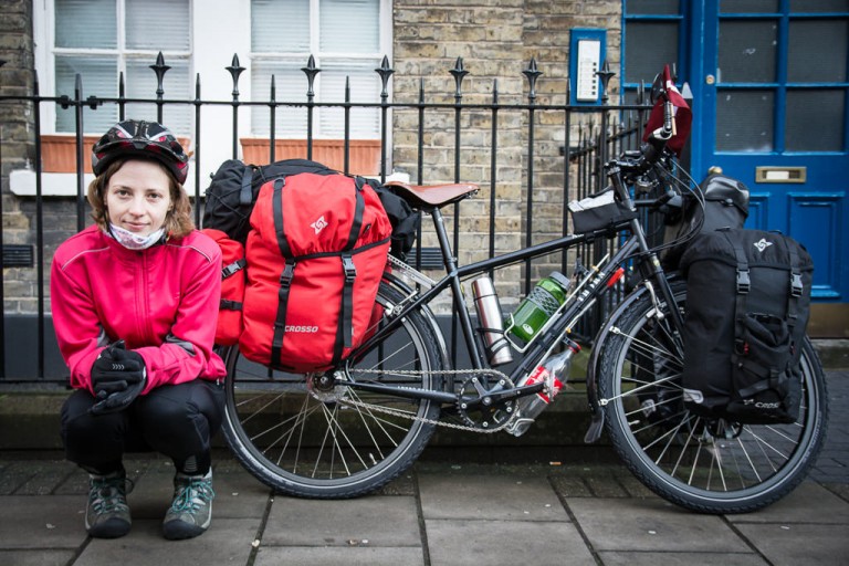 Starting to cycle around the world from London