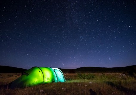 Wild camping under 1000 stars
